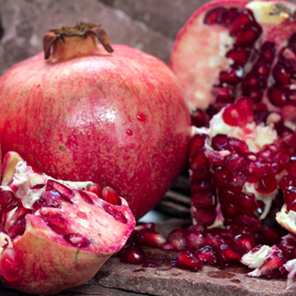 Juicy ripe pomegranates