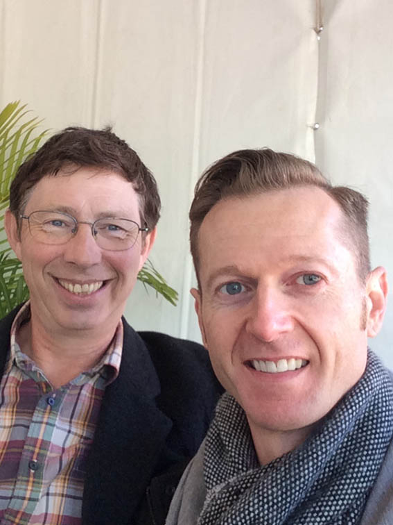 Jerry Coleby-Williams and Steve Falcioni chatting at the QLD HMA Plant Clinic